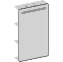 LED zrkadlo do kúpeľne s osvetlením Devo Sonus 2.0 55,5 x 94 cm IP 44 fjordská zelená/čierna SO2-LUPL55x94-F72