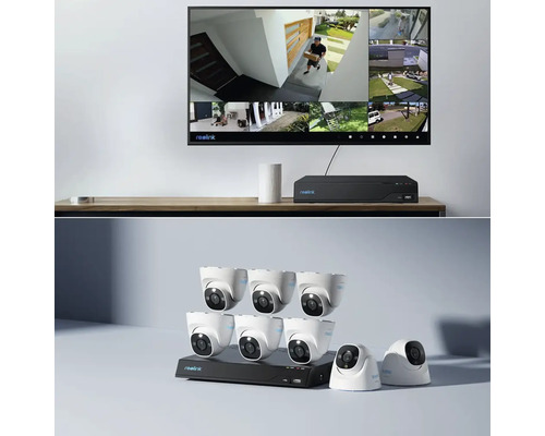 Sada bezpečnostných kamier so siedmimi kamerami a príslušným záznamovým zariadením