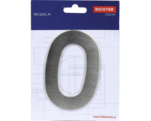 Číslo domu nula z kovu