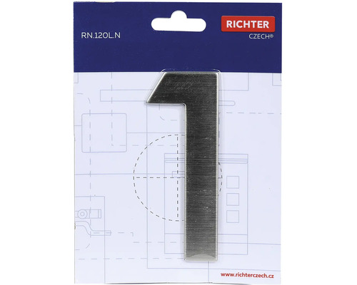 Richter číslo domu 1 z kovu