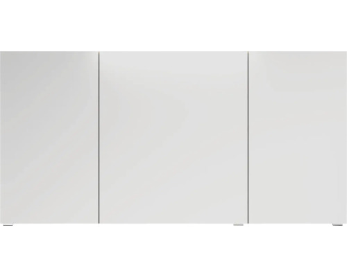 Závesná kúpeľňová skrinka s tromi dvierkami