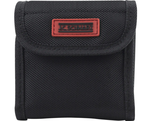 Čierna brašna na náradie s logom J.C. Schwarz