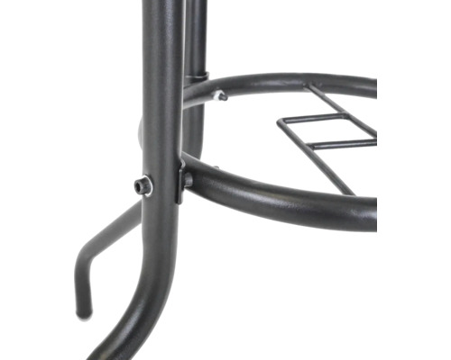 Detail kovového rámu stoličky alebo stola