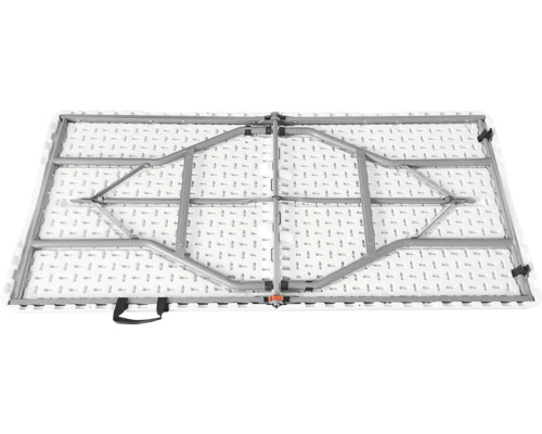 Skladací stôl so skladacím kovovým rámom