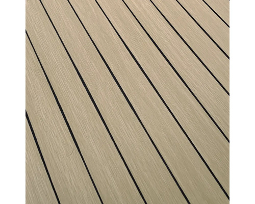 Drevená paluba s čiernymi škárami pre vonkajšie použitie