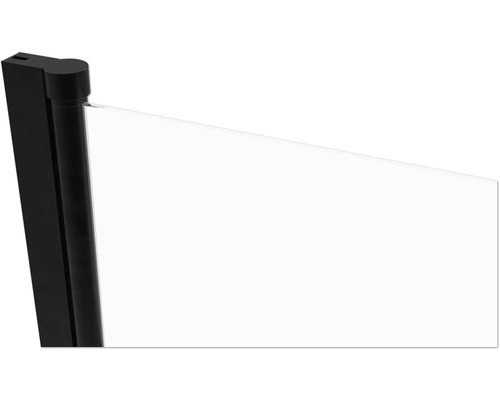 Bočná markíza s čiernym rámom a bielou látkou