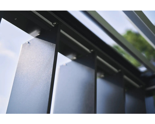 Detail lamelovej pergoly