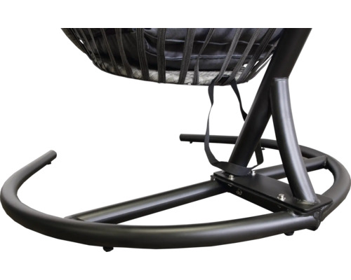 Detailný pohľad na rám závesného kresla