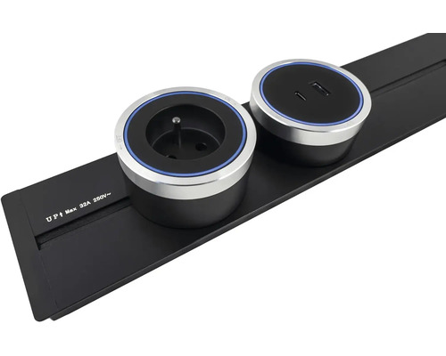 Predlžovací kábel s jednou zásuvkou a dvoma portami USB