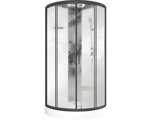 Sprchovací kút s rohovým vstupom a dvomi dverami