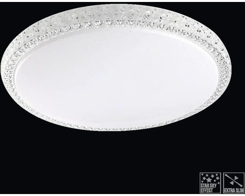 Oválne stropné svietidlo s efektom hviezdnej oblohy a extra tenkým dizajnom