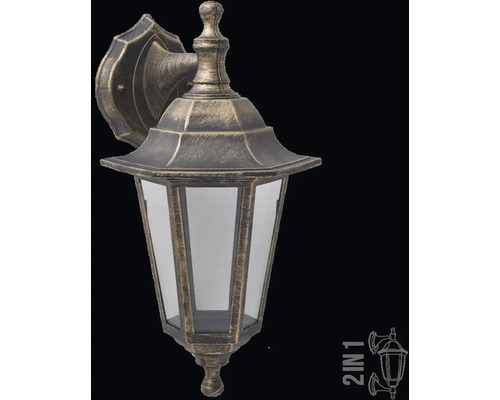 Vonkajšie nástenné svietidlo s čírym sklom