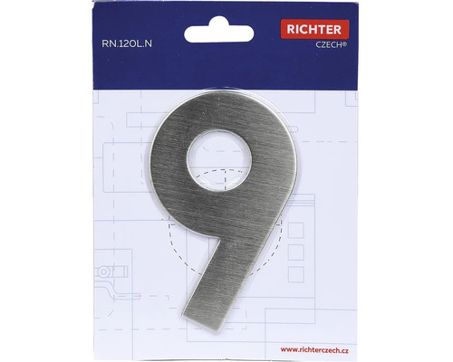 Richter Číslo domu 9 z kovu