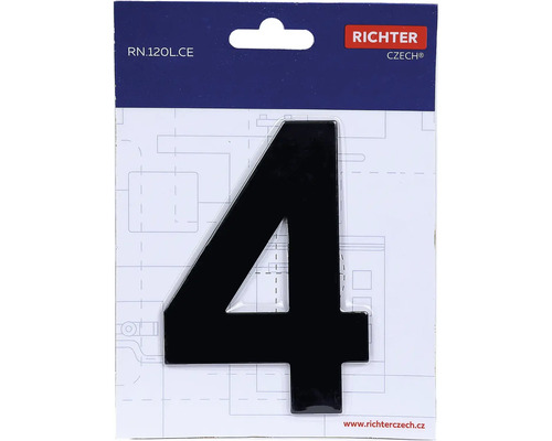 Číslo domu 4 z plastu od Richter Czech