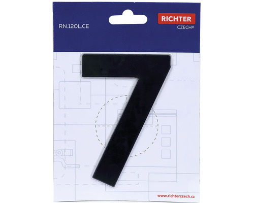 Číslo domu sedem z plastu