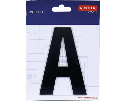 Písmeno A pre čísla domov od Richter Czech