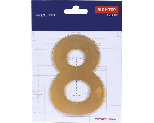 Richter Číslo domu 8 z kovu