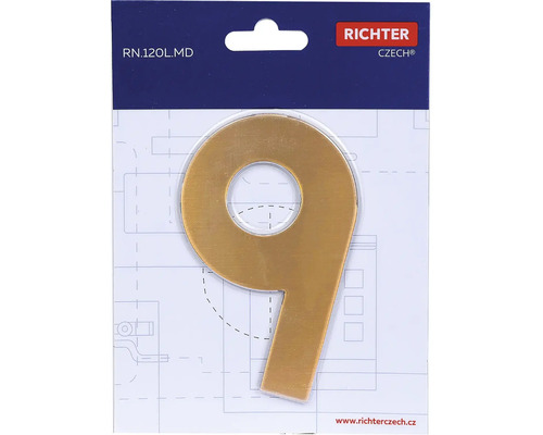 Richter Číslo domu 9 z kovu