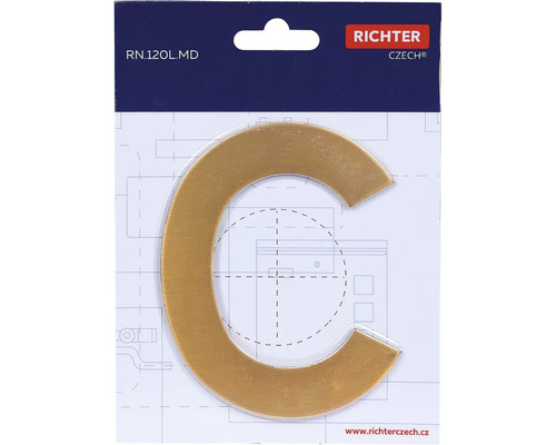 Číslo domu písmeno C z kovu