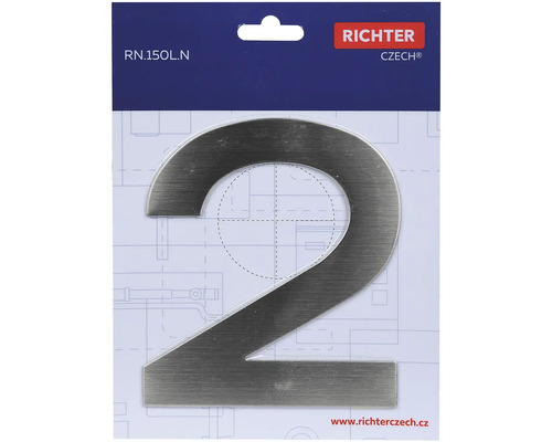 Číslo domu dve z kovu od Richter Czech