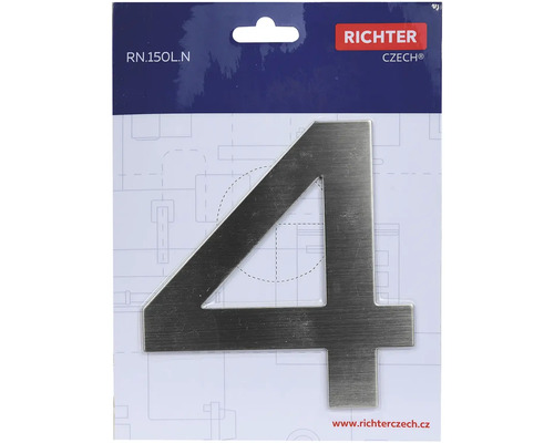 Číslo domu Štyri z kovu od Richter Czech