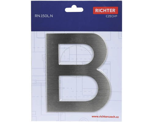 Číslo domu písmeno B z kovu