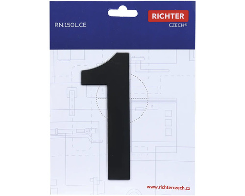 Číslo domu 1 z plastu od Richter Czech