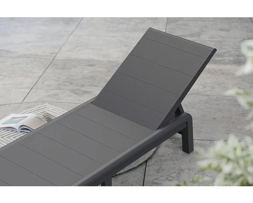 Nastaviteľné záhradné ležadlo z hliníka