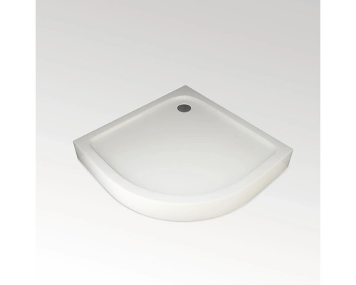 Sprchová vanička Aurlane Chrystal Round 90 x 90 x 15 cm biela hladké FAC890_T Štvorcová sprchová vanička zo sanitárneho akrylátu