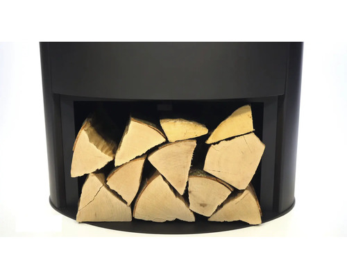 Sklad dreva s palivovým drevom