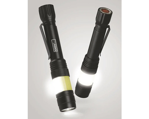 Dve čierne LED svietidlá s klipom