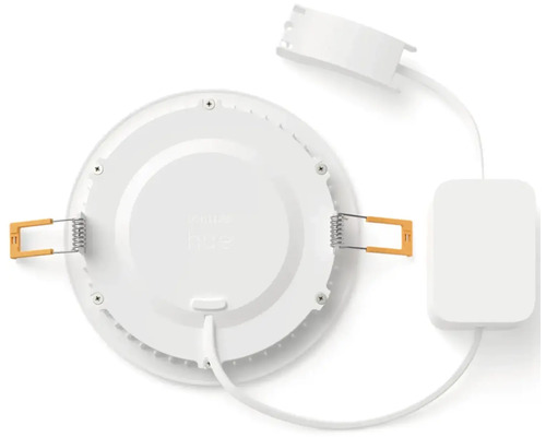 Pohľad zozadu na vstavané svietidlo Philips Hue