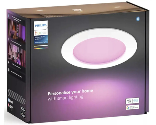 Balenie tenkého vstavaného svietidla Philips Hue White and Color Ambiance L