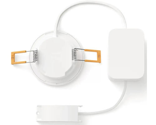 Vstavané bodové svietidlo s pripojovacím káblom a upevňovacími pružinami