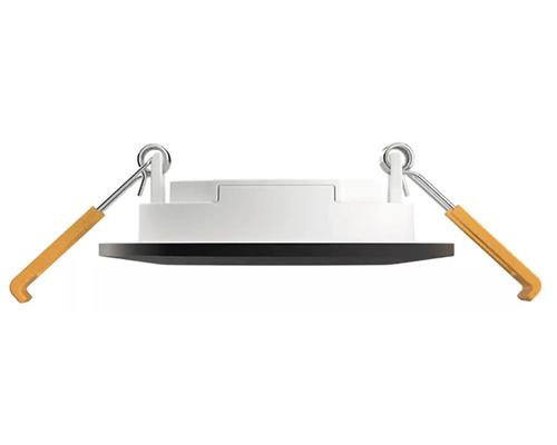 Stropné vstavané svietidlo s upevňovacími pružinami