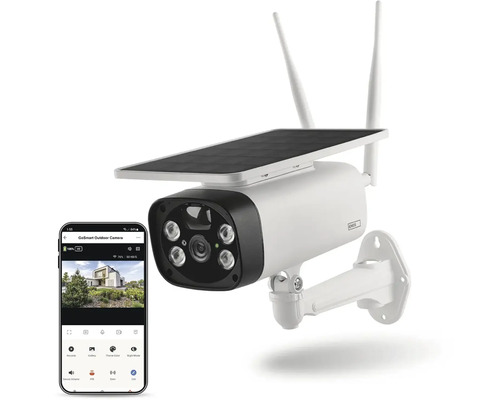 Vonkajšia kamera so solárnym panelom a aplikáciou pre smartfóny na sledovanie