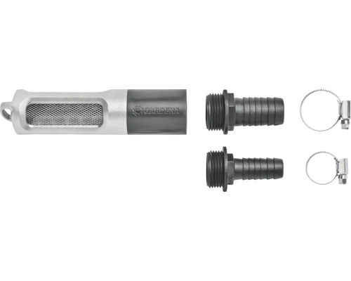 Sací filter Gardena so spätnou klapkou vrátane hadicových spojok a hadicových svoriek