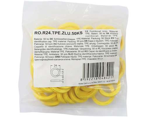 Balenie krytov na kľúče z termoplastického elastoméru, 50 kusov