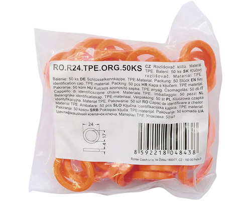 Balenie 50 krytiek na kľúče z termoplastického elastoméru