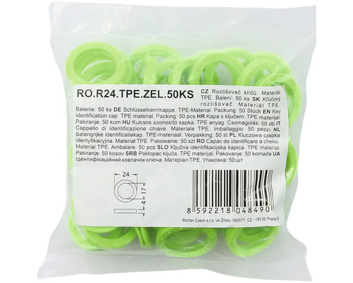 Balenie 50 krytiek na kľúče z termoplastického elastoméru