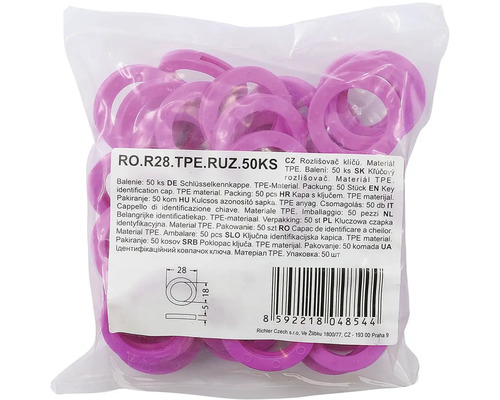 Balenie 50 krytiek na kľúče z termoplastického elastoméru