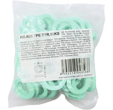 Krúžky na kľúče z termoplastického elastoméru, 50 kusov