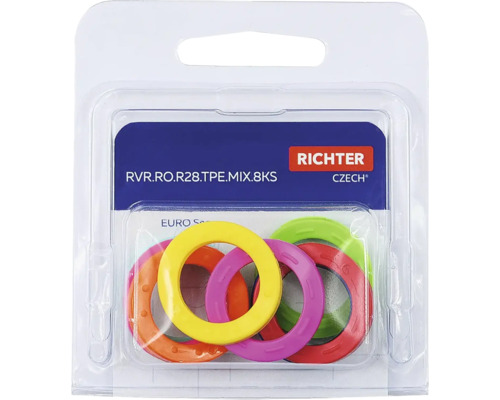 Richter Euro herné žetóny, 8 kusov, zmiešané farby, v blistrovom balení