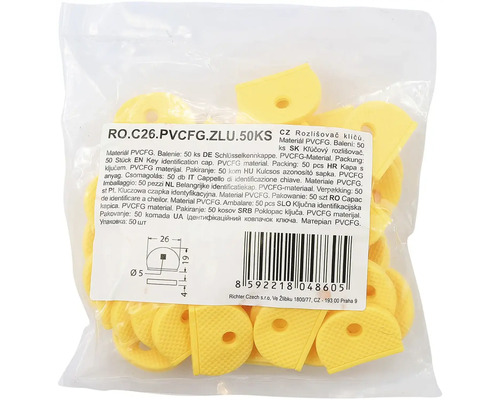Plastové krytky na kľúče, 50 kusov