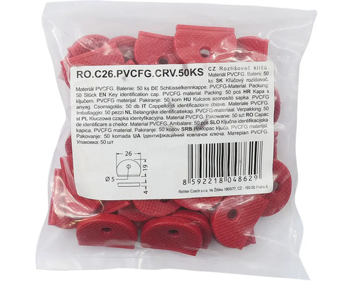 Plastové krytky na kľúče, 50 kusov