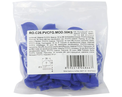 Balenie 50 kusov plastových krytov na kľúče