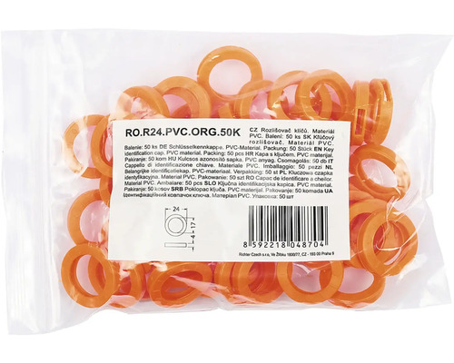 Kľúčové krytky z PVC, 50 kusov