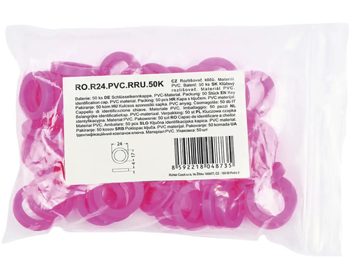 Balenie 50 kusov PVC kľúčových rozlišovačov