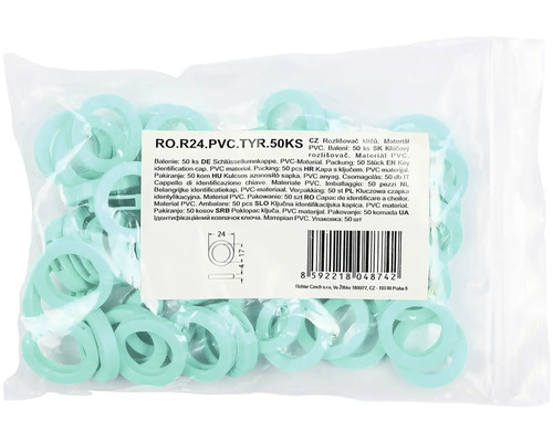 Kľúčové krytky z PVC, 50 kusov