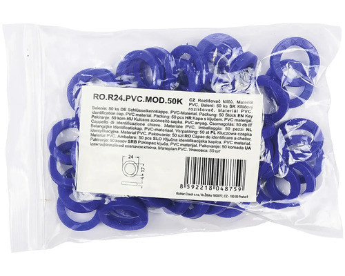 Balenie 50 kusov PVC krytiek na kľúče